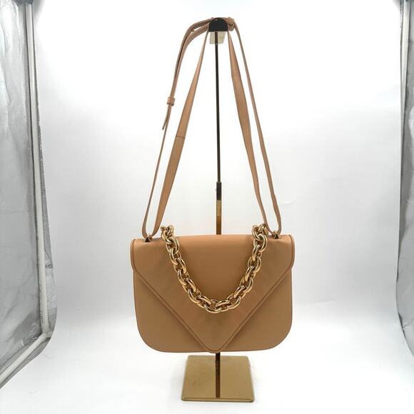 Bottega Veneta Mount Leather Beige Tan Crossbody Shoulder Bag - Picture 3 of 16